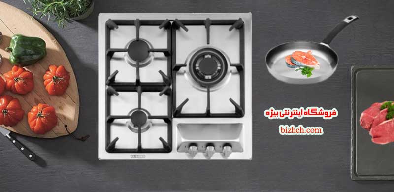 گاز توکار آشپزخانه استیل البرز s-3501
