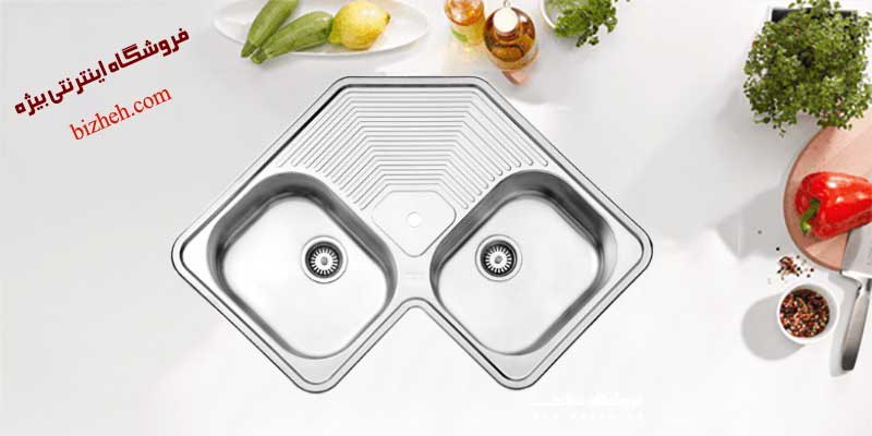 سینک استاندارد آشپزخانه استیل البرز 540