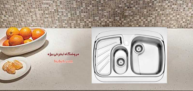 سینک استاندارد آشپزخانه استیل البرز 608-60