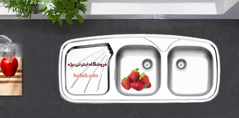 سینک استیل آشپزخانه استیل البرز 270-50