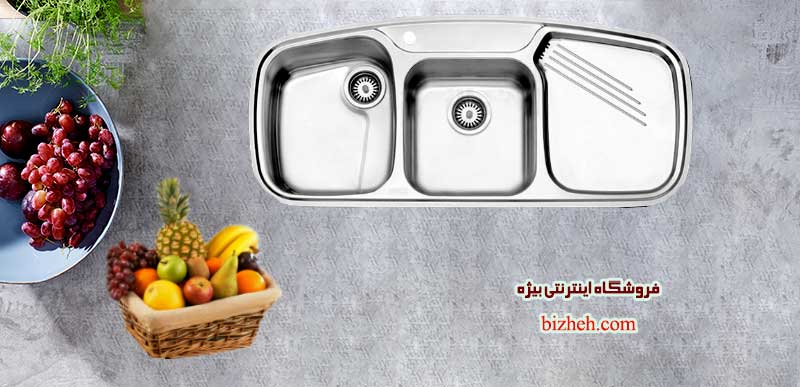 سینک استیل آشپزخانه استیل البرز 614-new