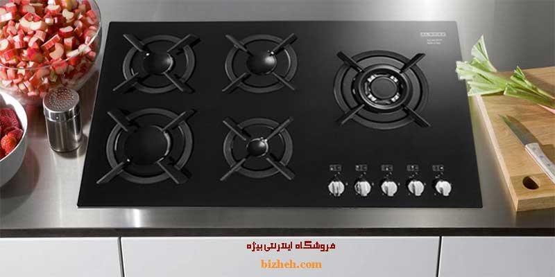 اجاق گاز آشپزخانه شیشه ای استیل البرز IG597